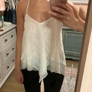 Abercrombie and fitch lace handkerchief top